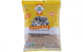 24 Mantra Organic Sonamasuri Semi Brown Rice (Hand Pounded Rice)  Pack  1 kilogram